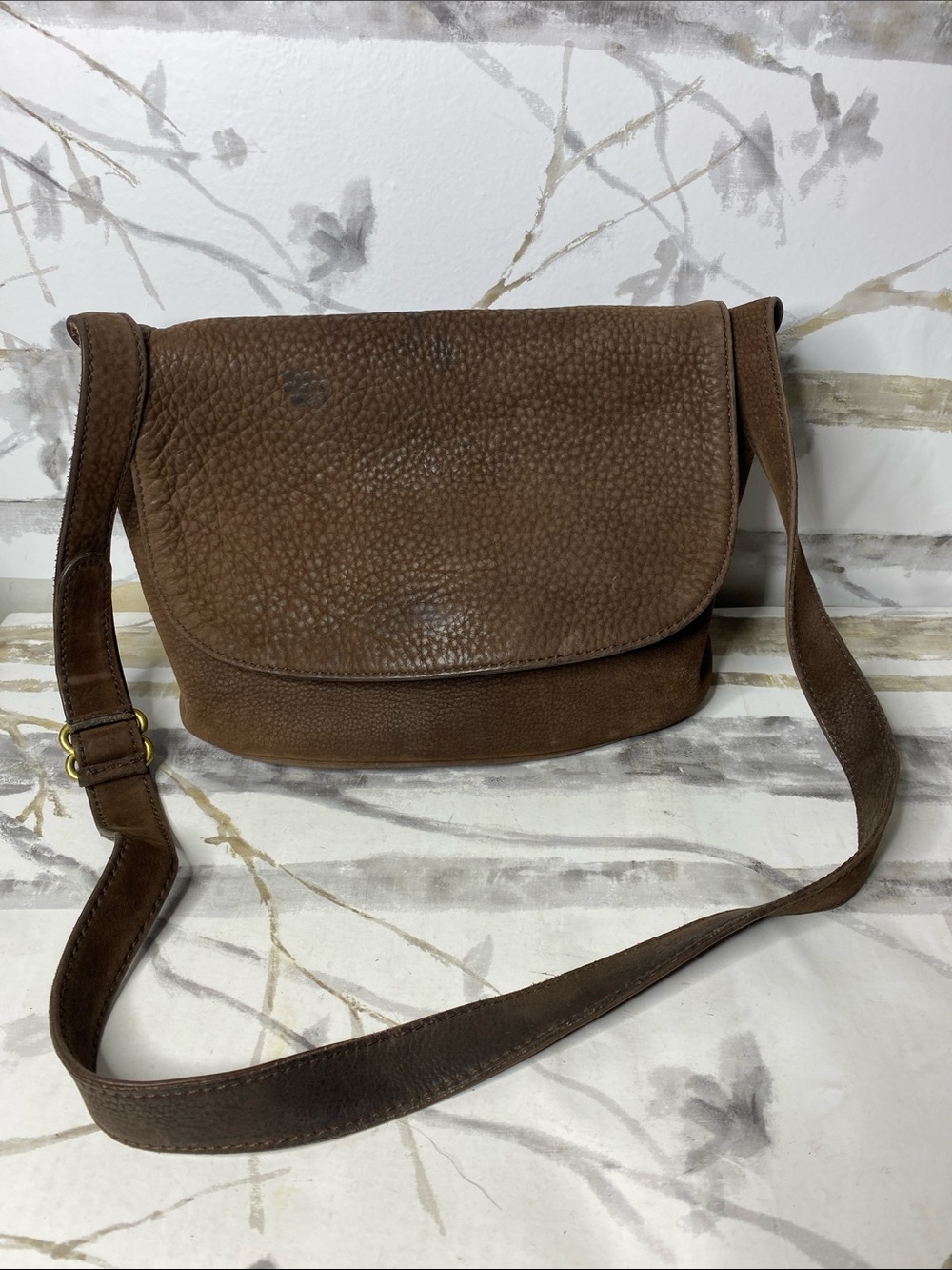 Coach Sonoma Nubuck Pebbled Leather Flap Shoulder Bag/crossbody (Style 4935)